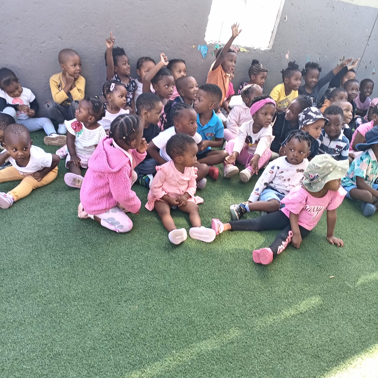 Children learning at Cleverland Kiddies Development Centre