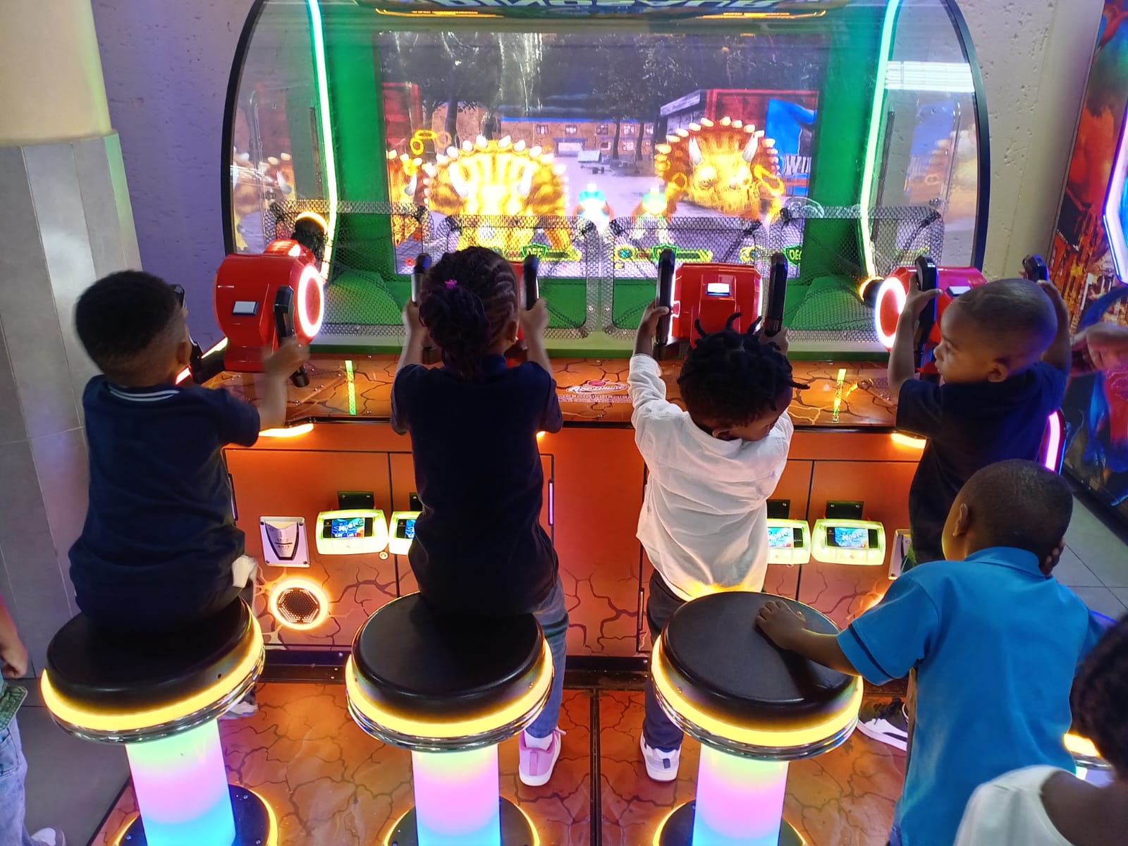 Kids smiling