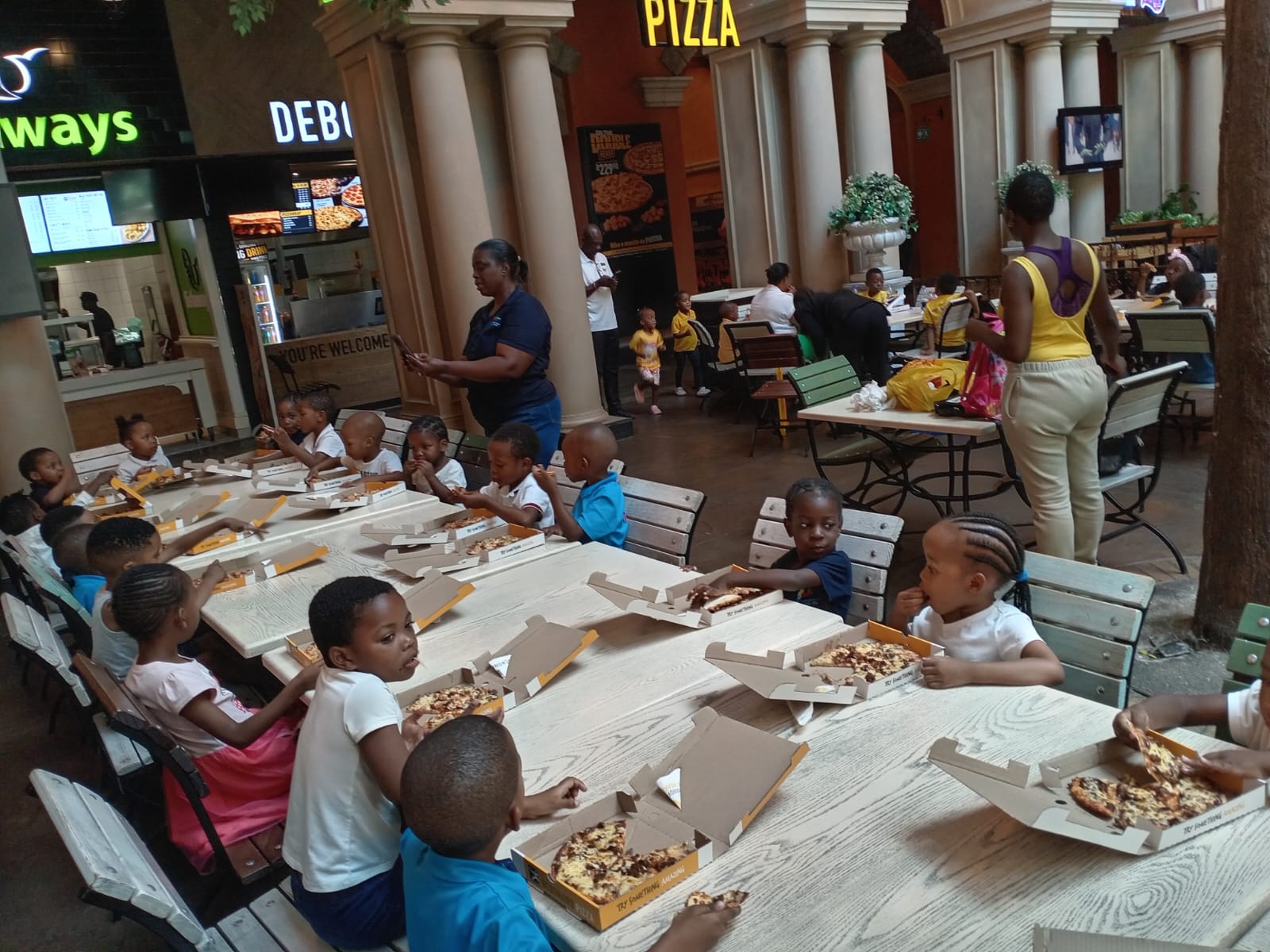 Kids smiling